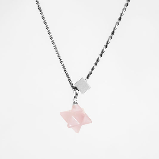 3D QUARTZ PINK STAR